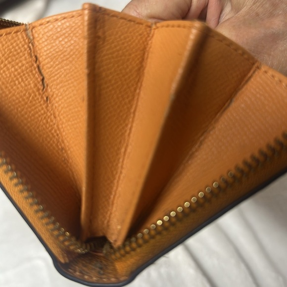 Coach Tan/ orangish Leather Wallet - Picture 14 of 16